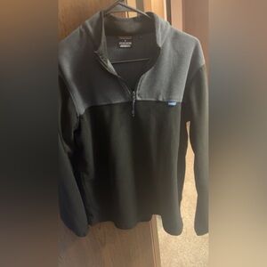Black and Gray Quarter-Zip Pullover